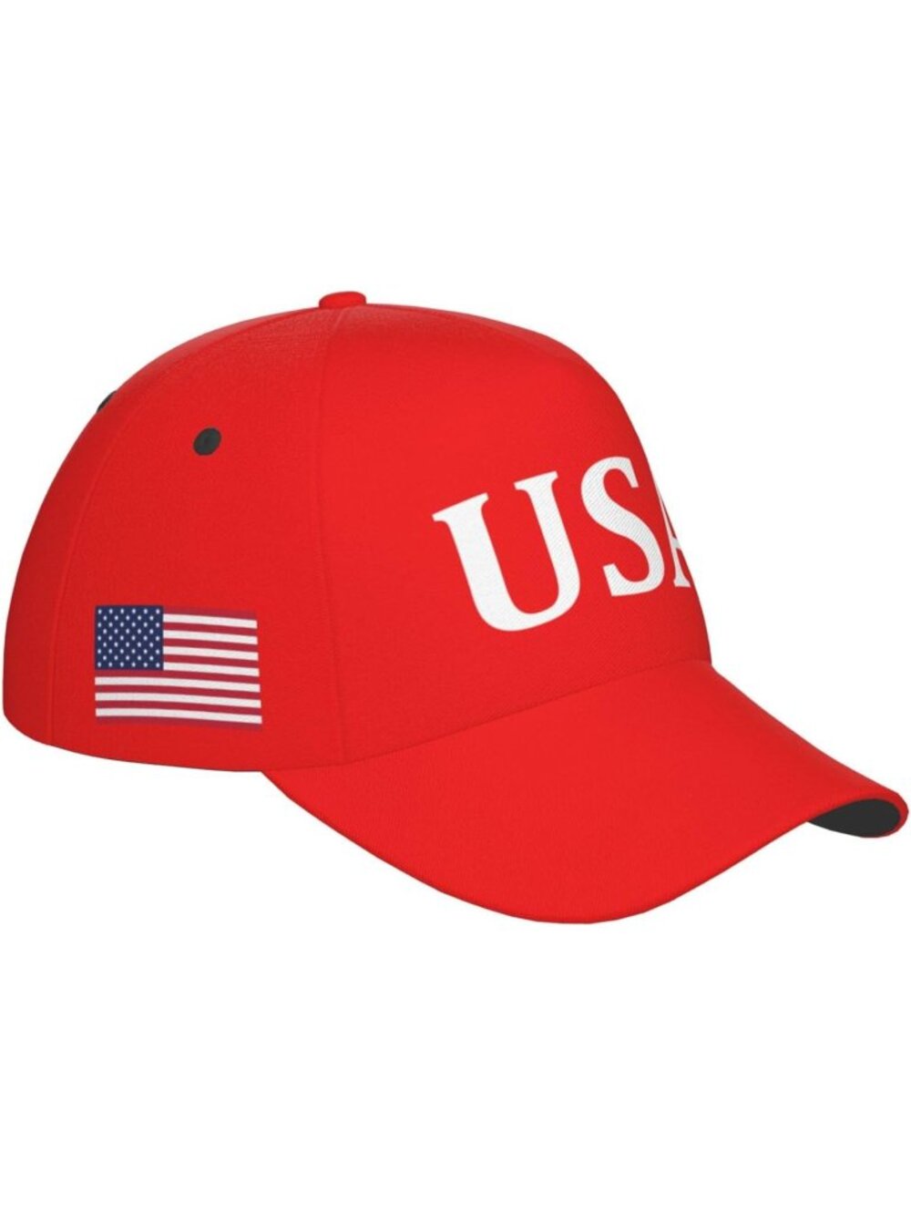 Unisex Halloween USA Red Hat Adjustable Sportswear Distressed Baseball Cap - Picture 4 of 7